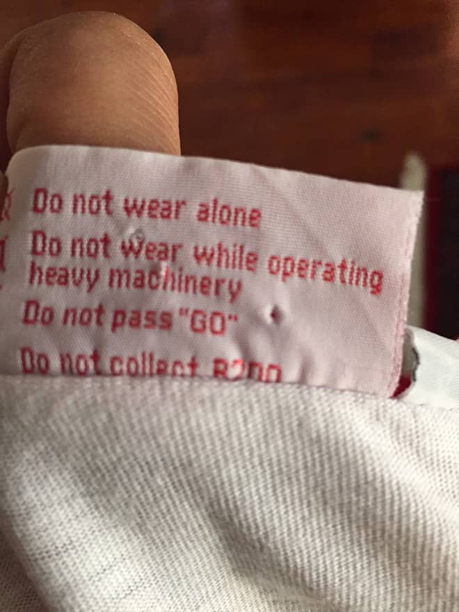 The Funniest Clothing Labels You Have Ever Seen