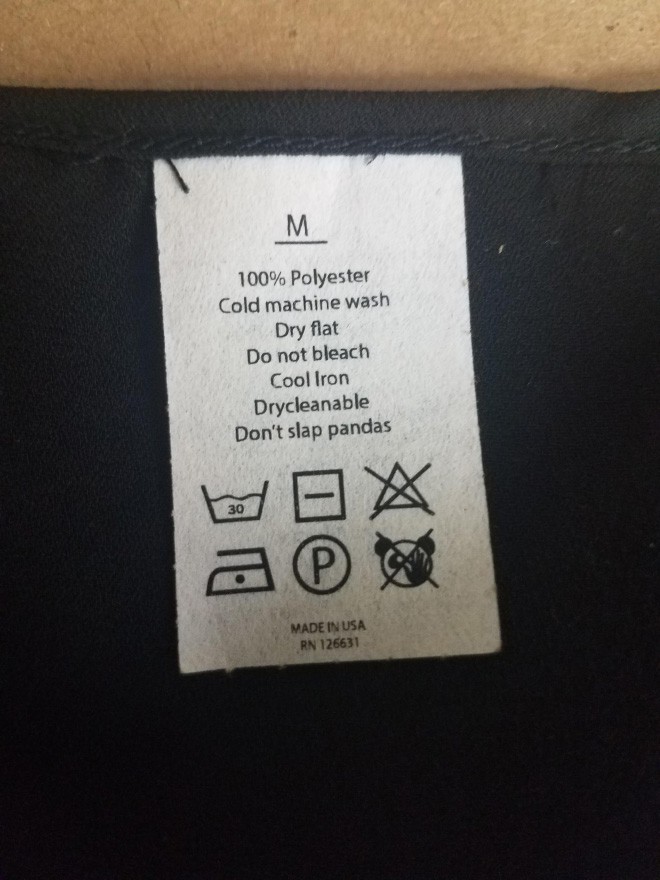 The Funniest Clothing Labels You Have Ever Seen