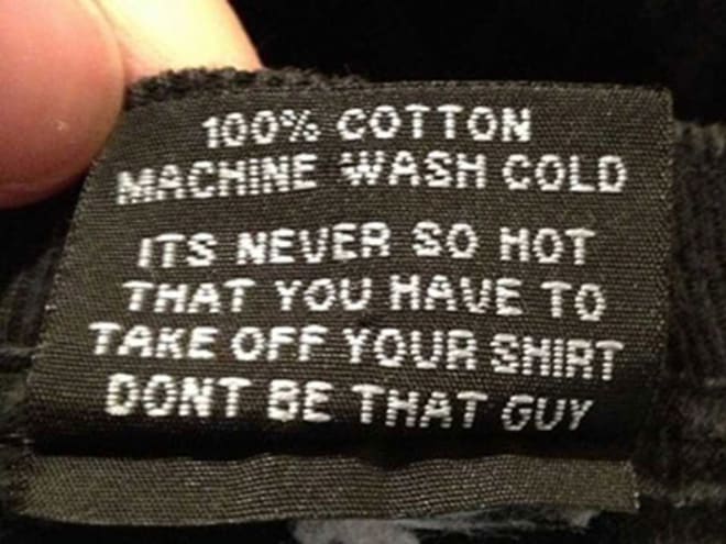 The Funniest Clothing Labels You Have Ever Seen