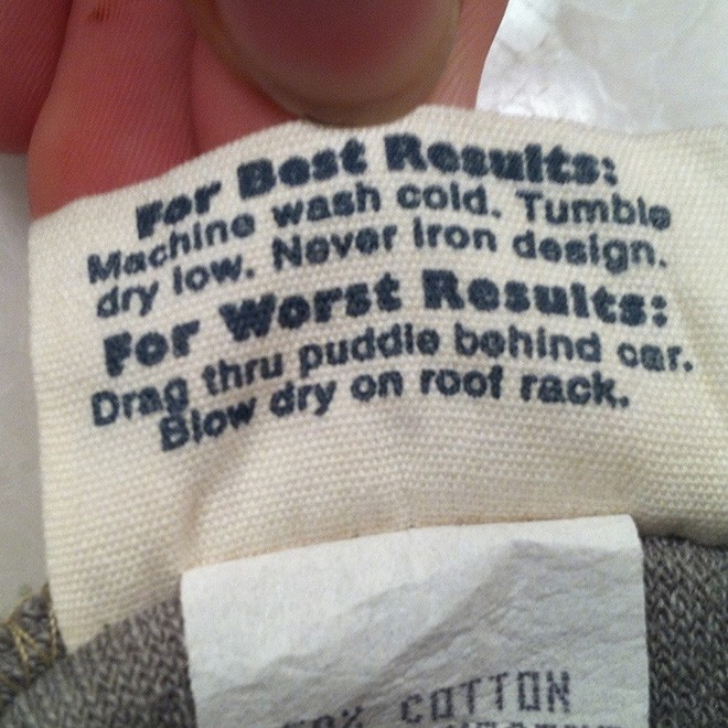The Funniest Clothing Labels You Have Ever Seen