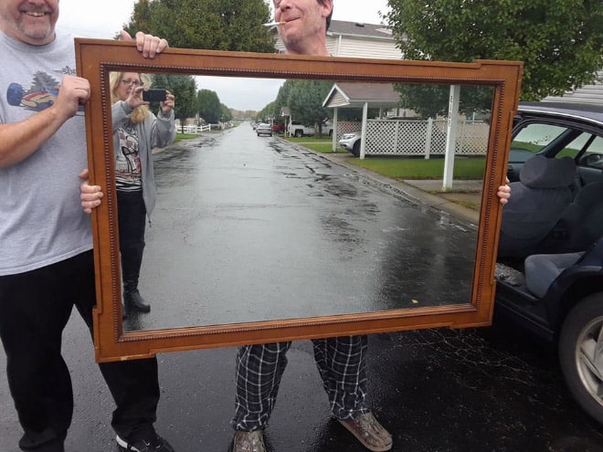 Funny People Offering Mirrors to buy