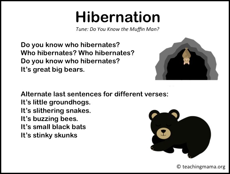 Download Hibernation Activities for Preschoolers - Teaching Mama ...