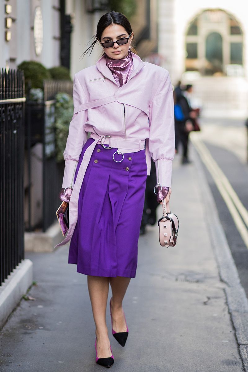 50 Street Style Snaps Of The Most Colourful Outfits At London Fashion ...