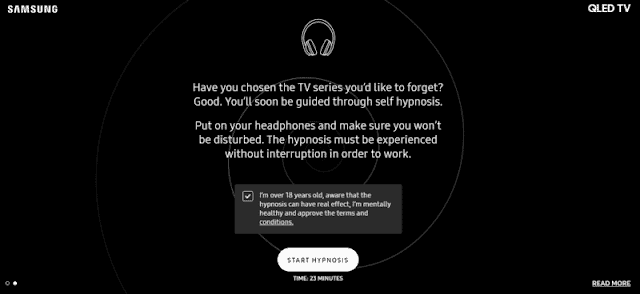Samsung Launches a Site That Can “Erase Your Memory” With Hypnosis 2 Samsung Launches a Site That Can “Erase Your Memory” With Hypnosis