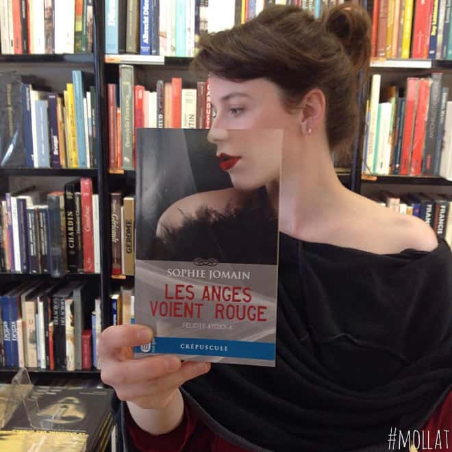 French Bookstore Librairie Mollat  Customers Strategically Posing With Perfectly Matching Book Covers