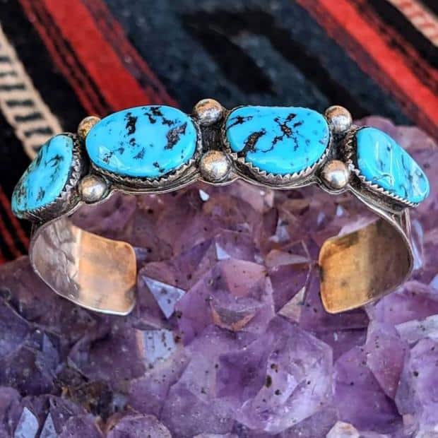 bracelet with turquoise stones